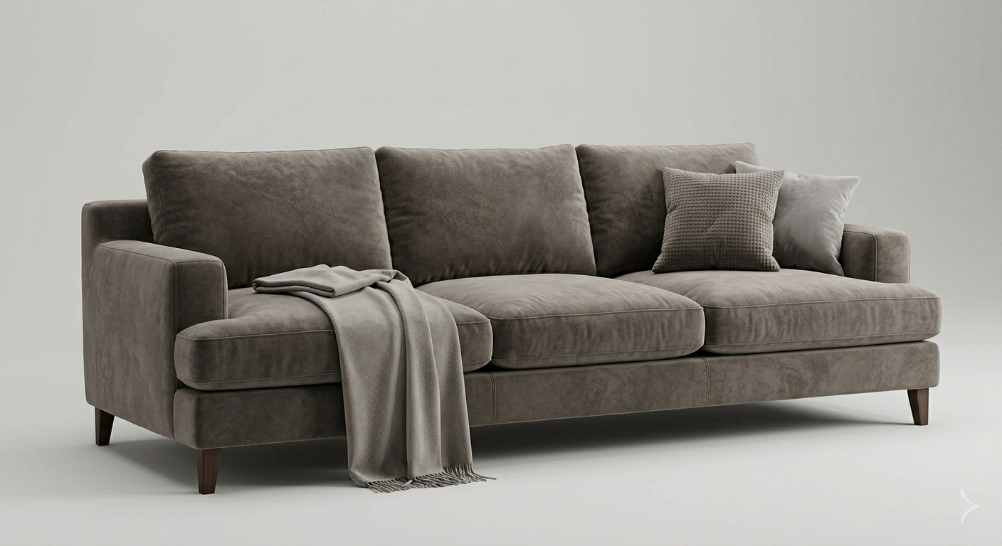 CloudNine 3-Seater Velvet Sofa