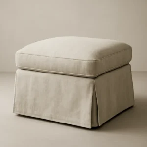 Haven Linen Ottoman